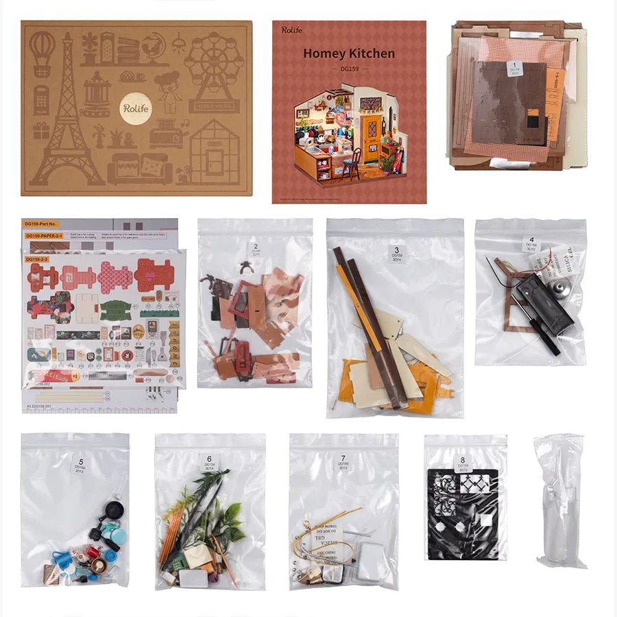 Rolife Rolife DIY Miniature House Cozy Kitchen DG159 by LAB7 Malta, Europe