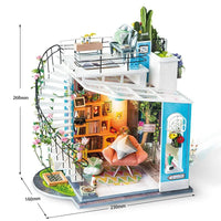 Rolife Rolife Dora’s Loft DG12 – DIY Miniature Duplex Apartment Dollhouse Kit by LAB7 Malta, Europe