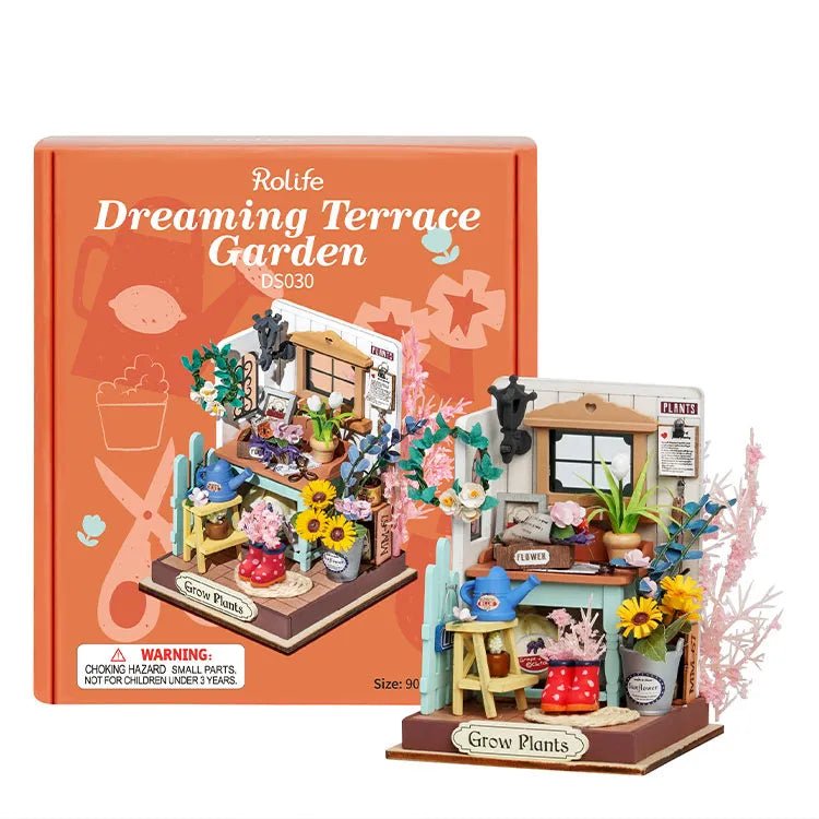 Rolife Rolife Dreaming Terrace Garden DS030 – DIY Miniature Flower Room Kit by LAB7 Malta, Europe