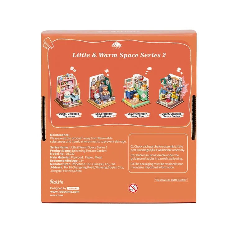 Rolife Rolife Dreaming Terrace Garden DS030 – DIY Miniature Flower Room Kit by LAB7 Malta, Europe