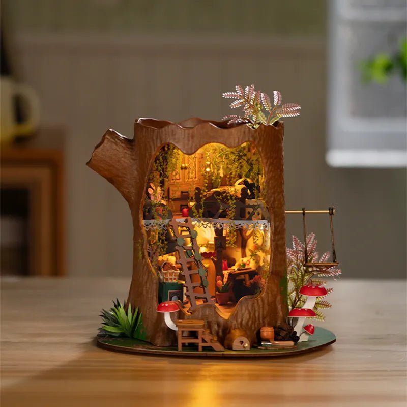 Rolife Märchenbaumhaus DG179 – Miniatur-Baumstammhaus zum Selberbauen
