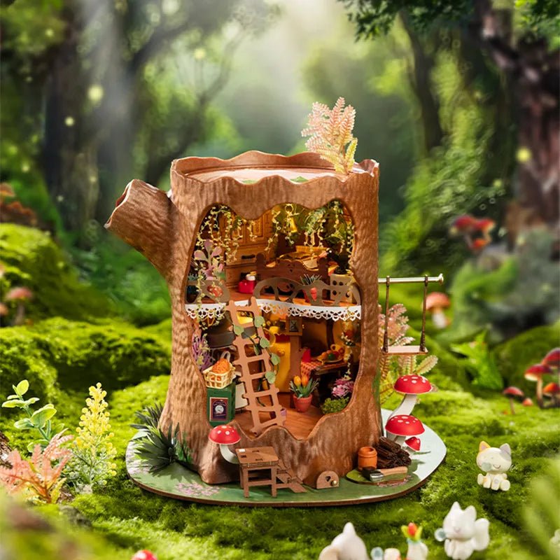 Rolife Rolife Fairytale Tree House DG179 – DIY Miniature Woodland Tree Trunk House by LAB7 Malta, Europe