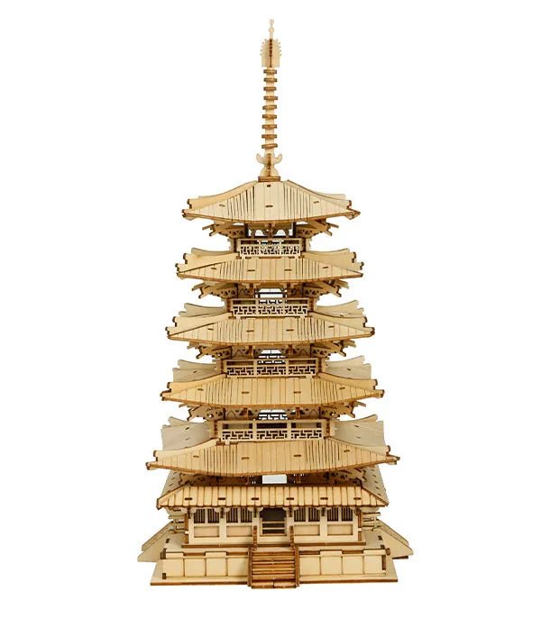 Rolife Rolife DIY 3D Wooden Puzzle Five - storied Pagoda TGN02 by LAB7 Malta, Europe