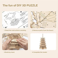 Rolife Rolife DIY 3D Wooden Puzzle Five - storied Pagoda TGN02 by LAB7 Malta, Europe