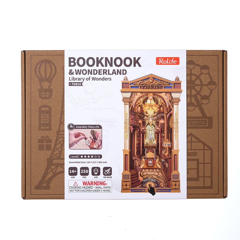 Rolife Library of Wonders DIY Book Nook TGB16 by LAB7 Malta, Europe