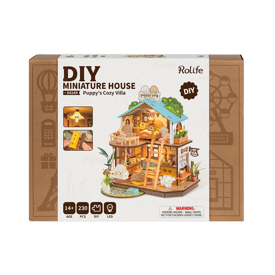 Rolife DIY Miniature House Puppy’s Cozy Villa DG169 by LAB7 Malta, Europe
