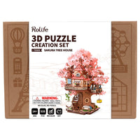 Rolife Rolife Sakura Tree House DIY Wooden 3D Puzzle TGS04 by LAB7 Malta, Europe