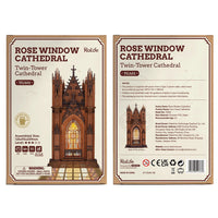 Rolife Rolife Twin - Tower Cathedral DIY 3D Wooden Puzzle TGA01 by LAB7 Malta, Europe