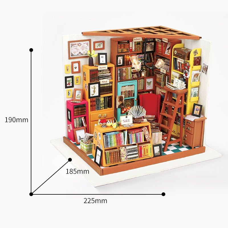 Rolife Rolife DIY Miniature House Kit Sam’s Study Library DG102 by LAB7 Malta, Europe