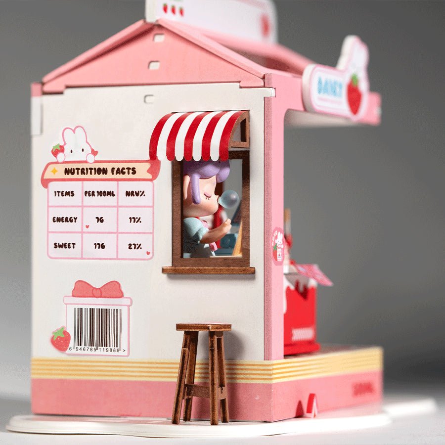 Rolife Rolife DIY Miniature House Kit Strawberry Milk Box DS034 by LAB7 Malta, Europe