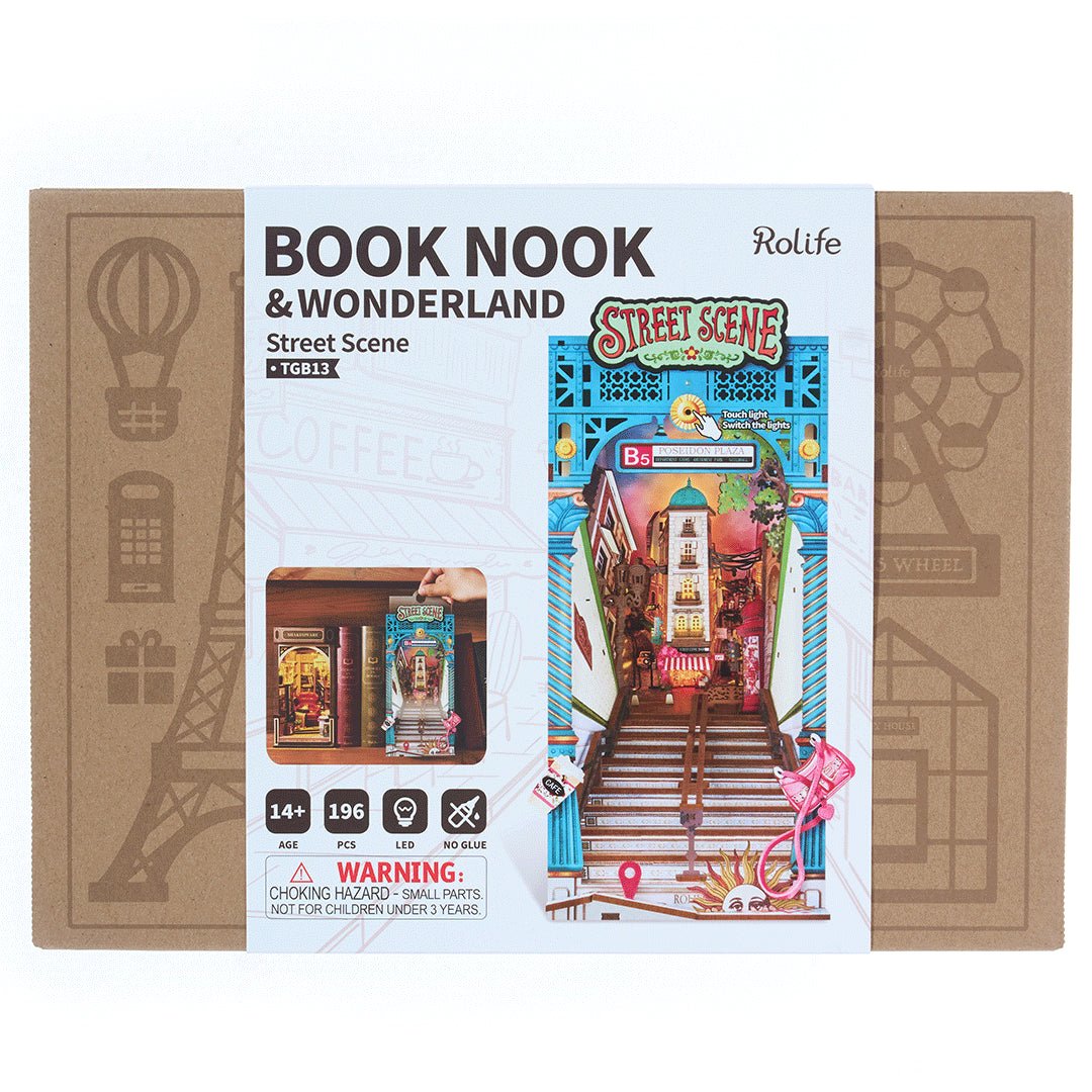 Rolife Rolife Street Scene TGB13 – DIY Urban Subway Exit Book Nook Shelf Insert by LAB7 Malta, Europe