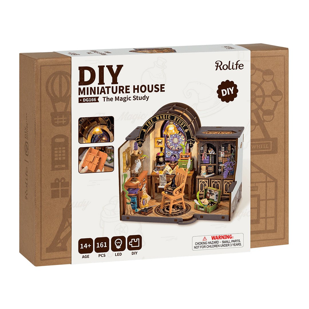 Rolife Rolife The Magic Study DG166 – DIY Miniature Wizard Room House Kit by LAB7 Malta, Europe