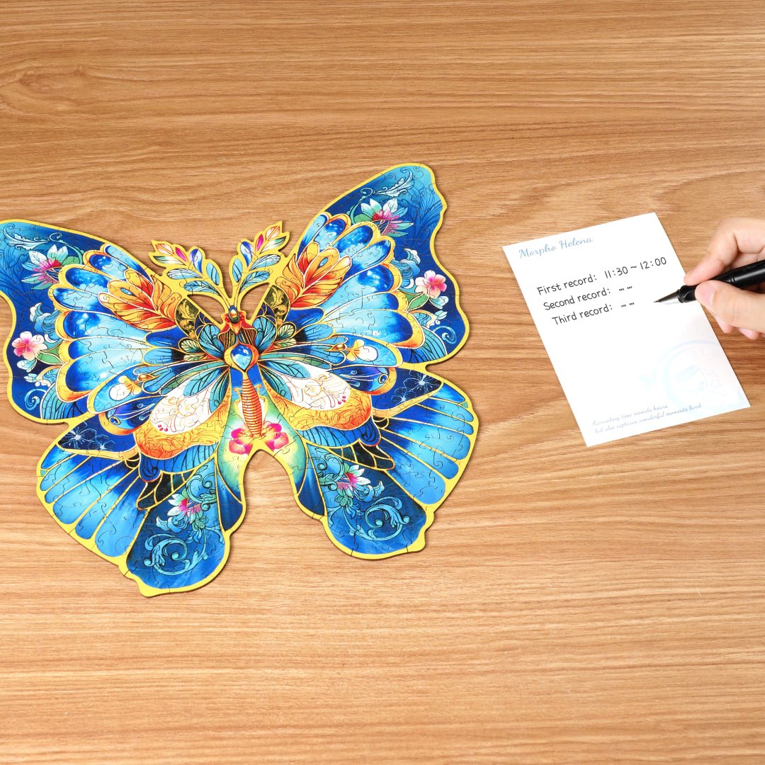 Rowood Rowood Wooden Jigsaw Puzzle Morpho Helena Flower TA003 by LAB7 Malta, Europe