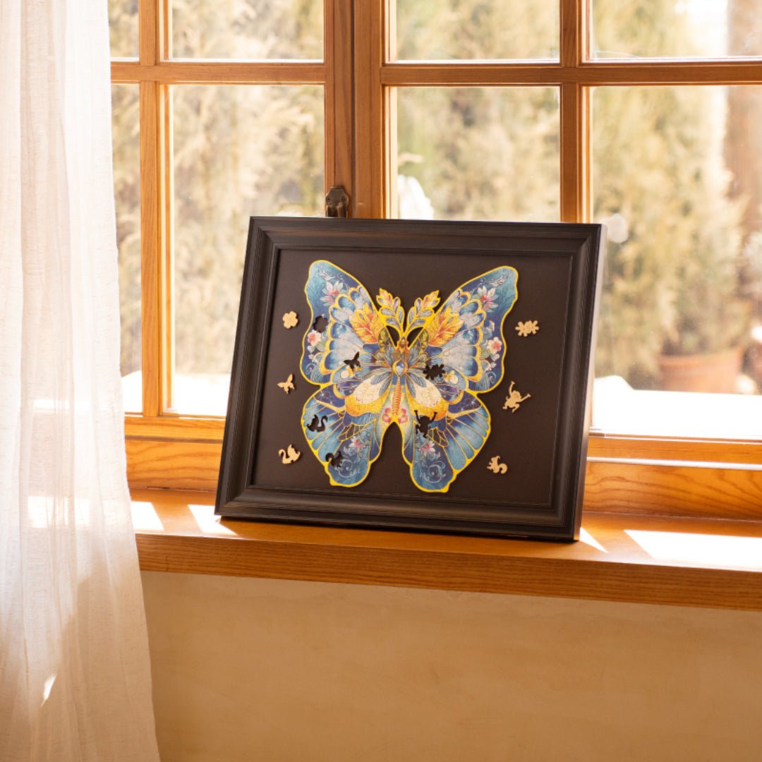 Rowood Rowood Wooden Jigsaw Puzzle Morpho Helena Flower TA003 by LAB7 Malta, Europe