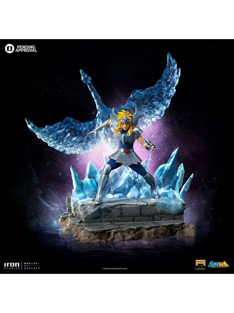 Iron Studios Saint Seiya Deluxe BDS Art Scale Statue 1/10 Cygnus Hyoga 27 cm by LAB7 Malta, Europe