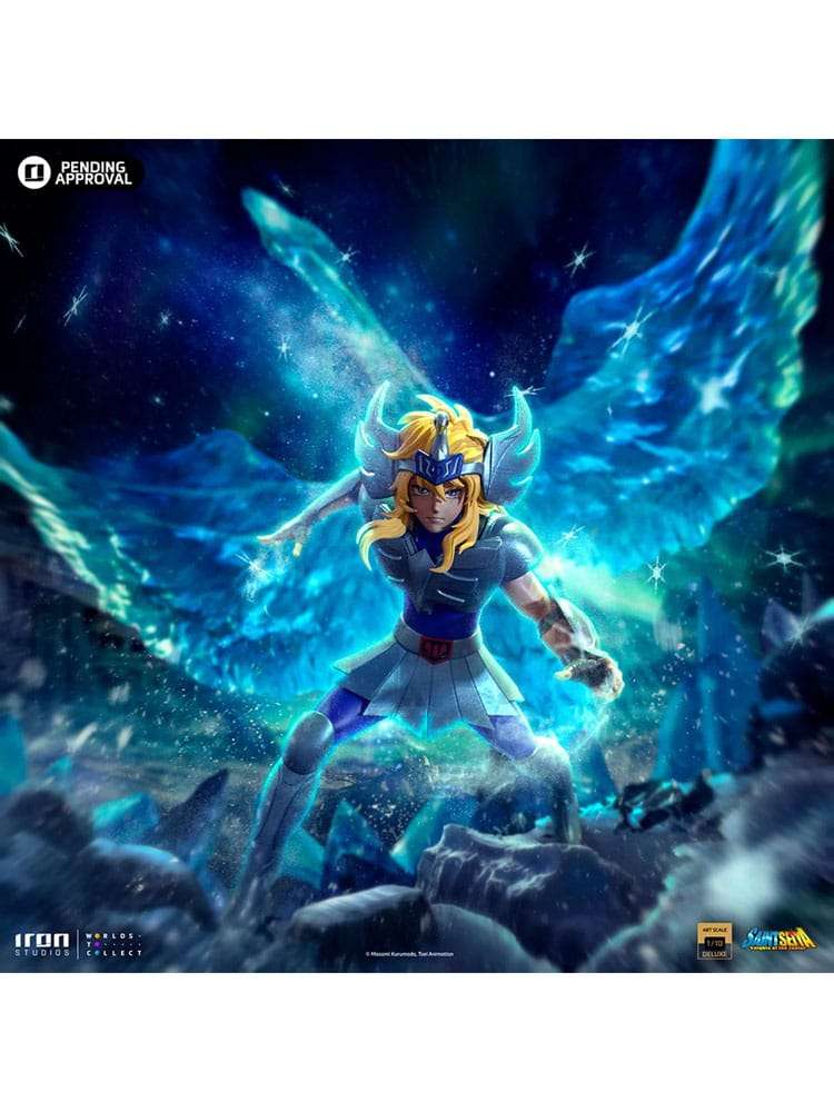 Iron Studios Saint Seiya Deluxe BDS Art Scale Statue 1/10 Cygnus Hyoga 27 cm by LAB7 Malta, Europe
