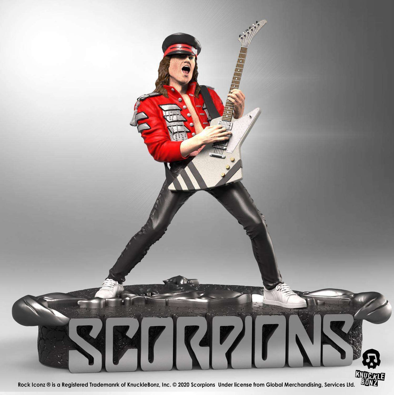 Knucklebonz Scorpions Rock Iconz Statue Matthias Jabs Limited Edition 22 cm by LAB7 Malta, Europe