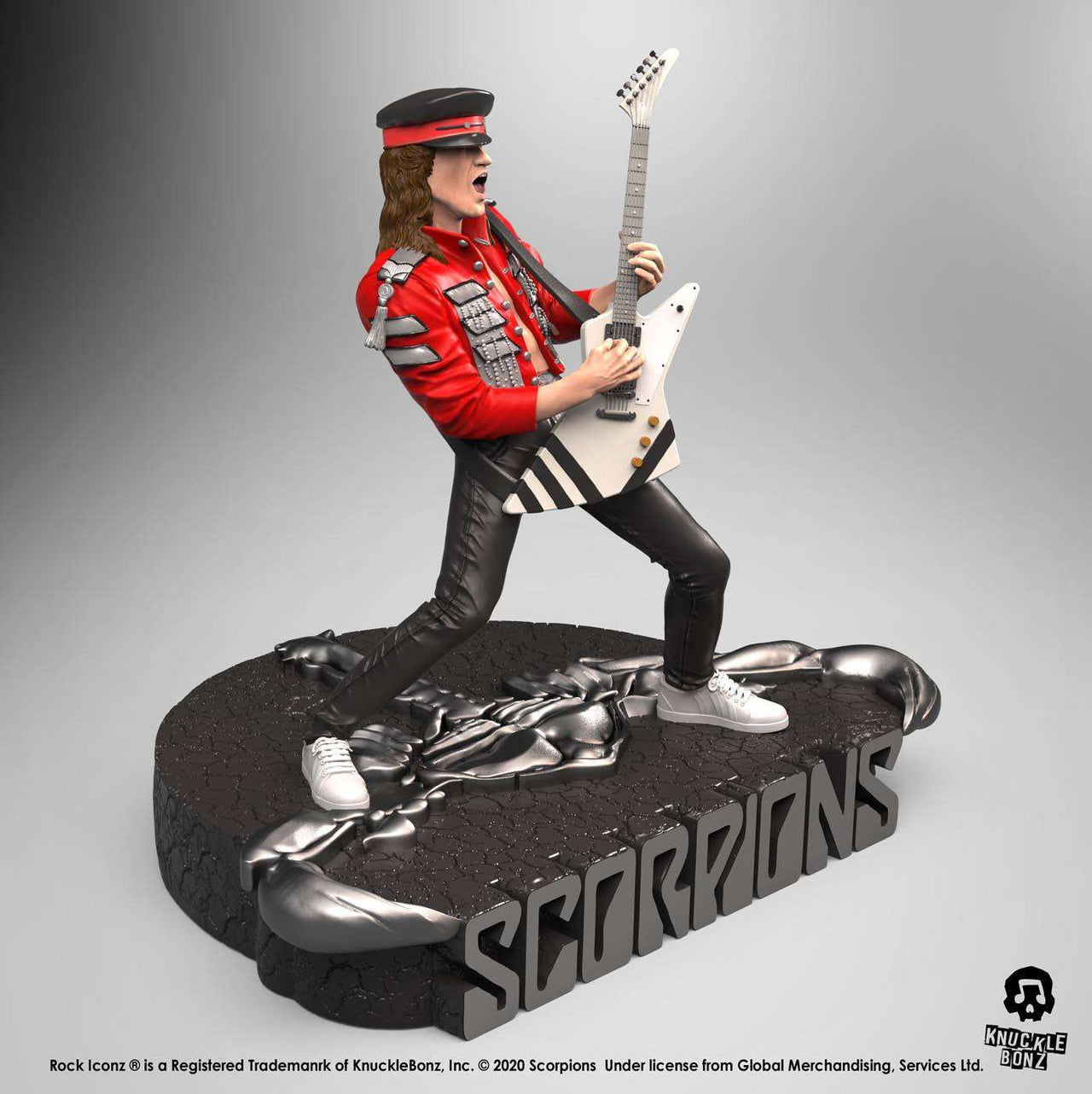 Knucklebonz Scorpions Rock Iconz Statue Matthias Jabs Limited Edition 22 cm by LAB7 Malta, Europe