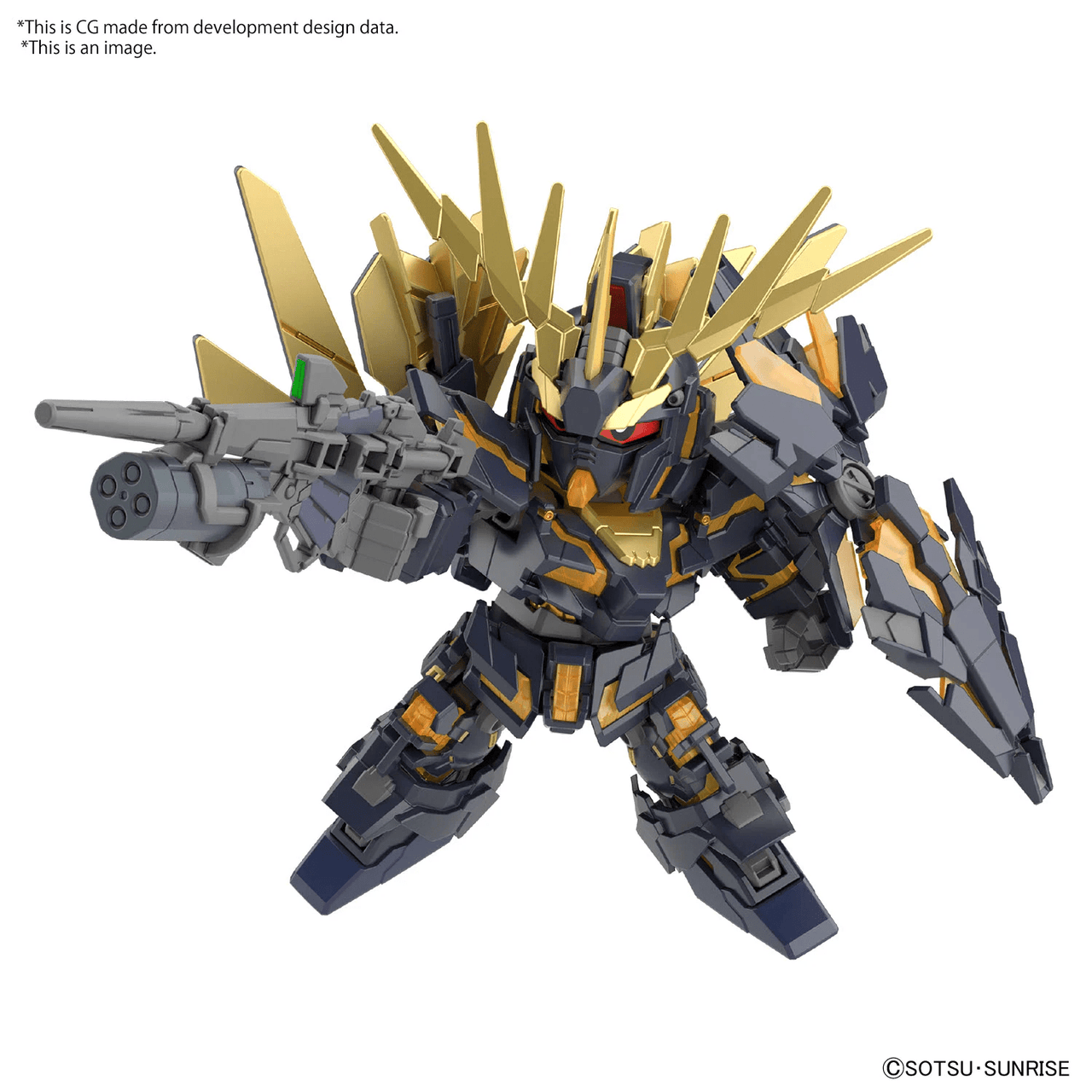 Bandai SD Gundam Cross Silhouette: Unicorn Gundam 2 Banshee (Destroy Mode) & Banshee Norn Parts Set by LAB7 Malta, Europe