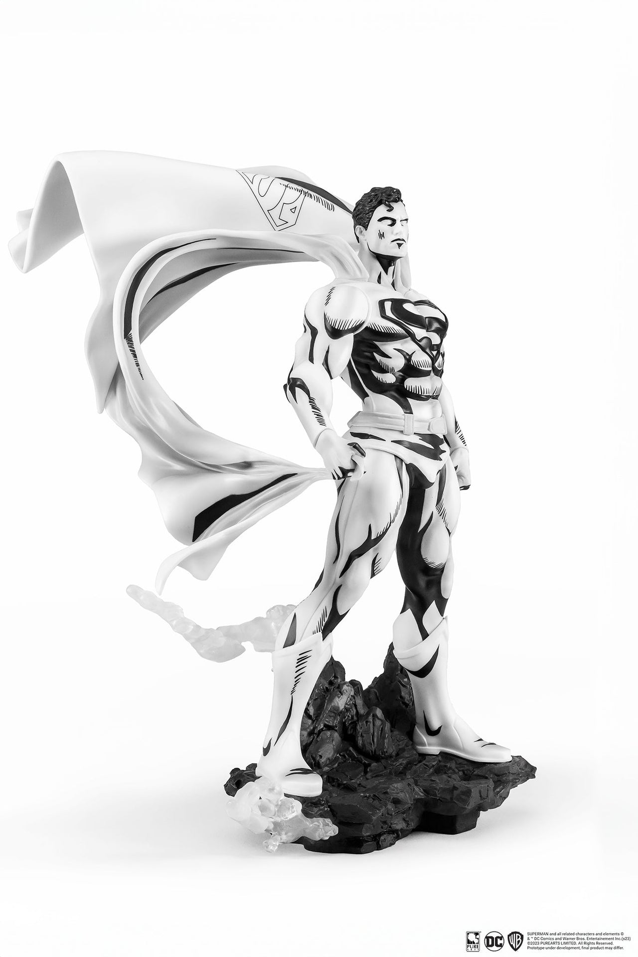 Pure Arts SDCC 2024 DC HEROES : Superman B&W PX PVC 1/8 Statue by LAB7 Malta, Europe