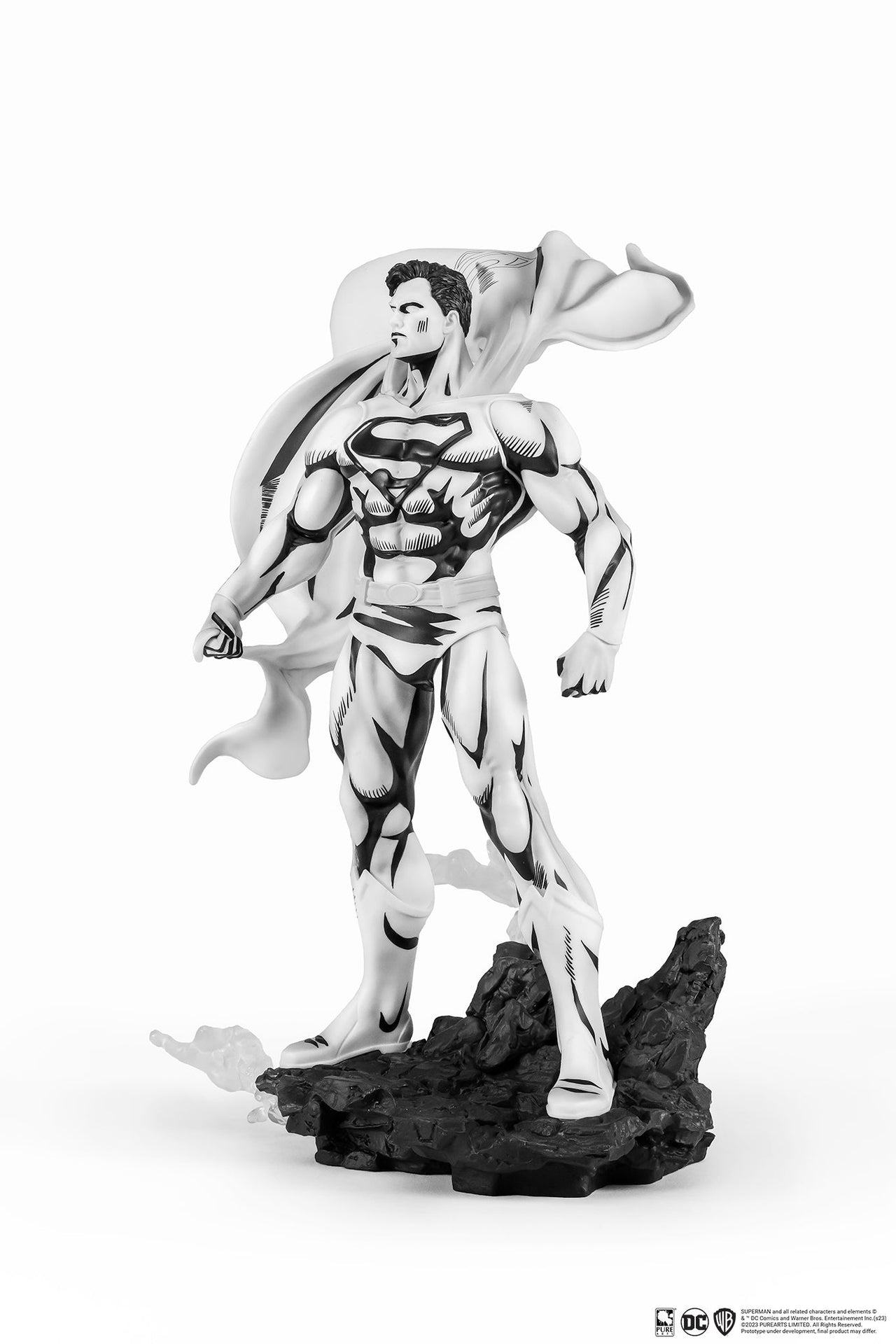 Pure Arts SDCC 2024 DC HEROES : Superman B&W PX PVC 1/8 Statue by LAB7 Malta, Europe