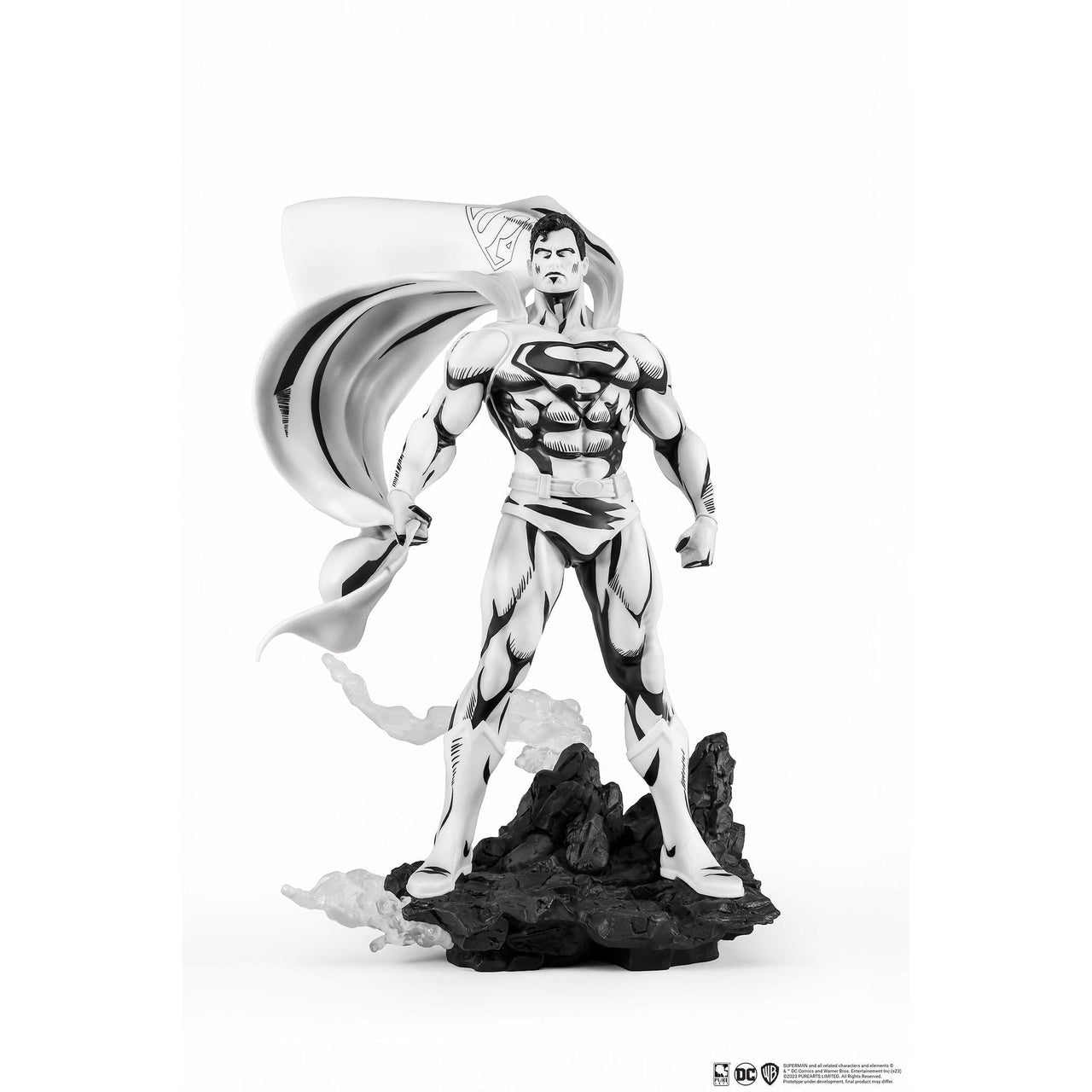 Pure Arts SDCC 2024 DC HEROES : Superman B&W PX PVC 1/8 Statue by LAB7 Malta, Europe