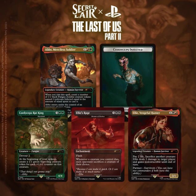 Wizards Of The Coast Secret Lair x The Last of Us Part II MTG Card Set by LAB7 Malta, Europe