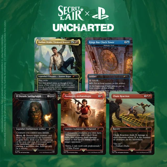 Wizards Of The Coast Secret Lair x Uncharted Magic The Gathering Card Set by LAB7 Malta, Europe