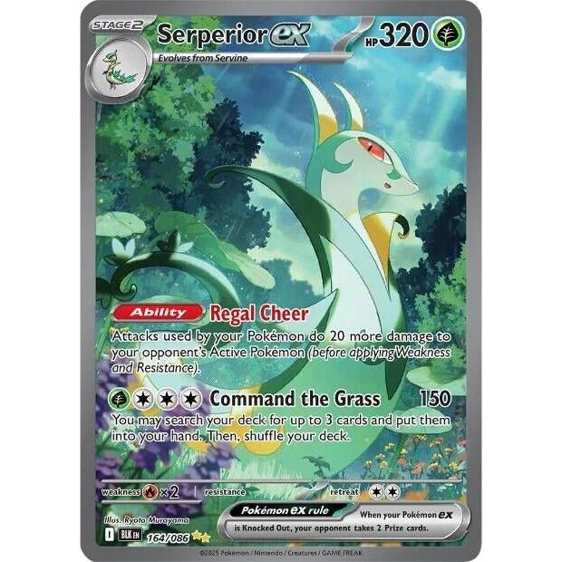 Pokemon Serperior ex (164/086) (SV: Black Bolt) by LAB7 Malta, Europe