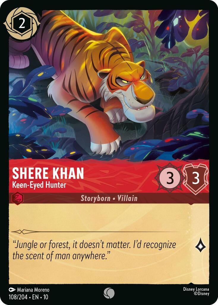 Ravensburger Shere Khan - Keen - Eyed Hunter (108/204) (Whispers in the Well) by LAB7 Malta, Europe