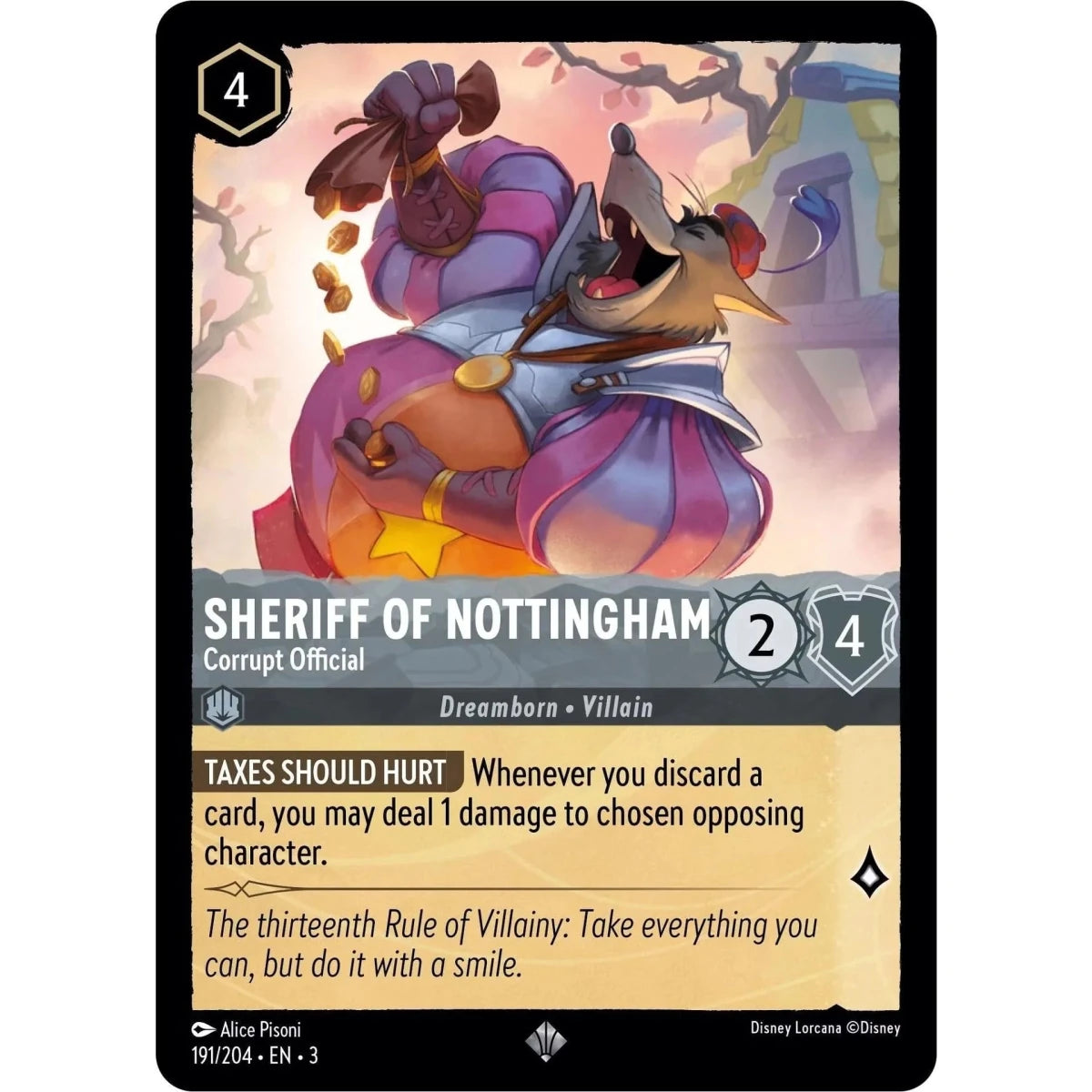 Sheriff of Nottingham - Corrupt Official (191/204) (Into the Inklands) in Malta | LAB7