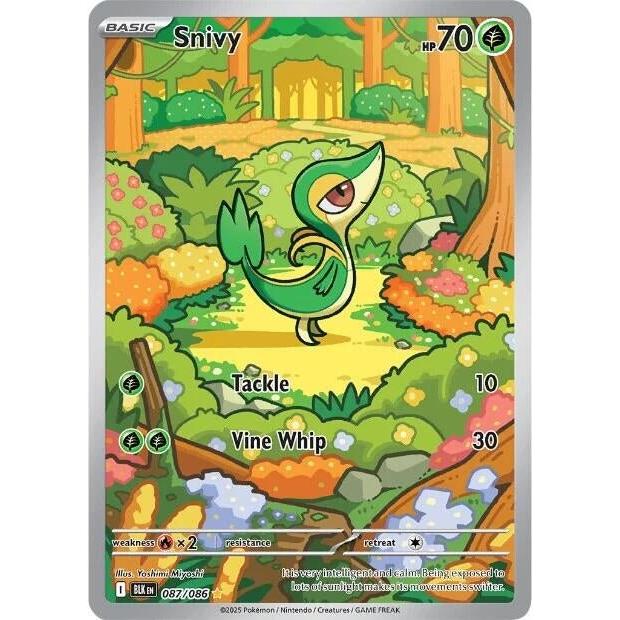 Pokemon Snivy (087/086) (SV: Black Bolt) by LAB7 Malta, Europe