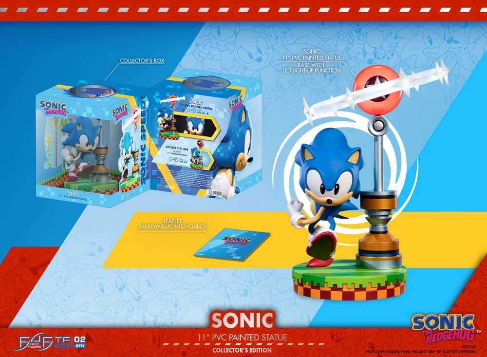 First 4 Figures Sonic the Hedgehog PVC Statue Sonic Collector's Edition 27 cm by LAB7 Malta, Europe