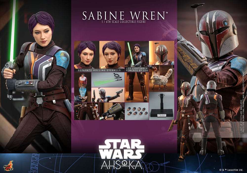Hot Toys Star Wars: Ahsoka Action Figure 1/6 Sabine Wren 28 cm by LAB7 Malta, Europe