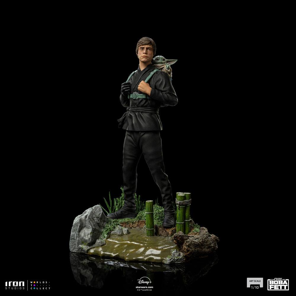 Iron Studios Star Wars Book of Boba Fett Art Scale Statue 1/10 Luke Skywalker & Grogu Training by LAB7 Malta, Europe