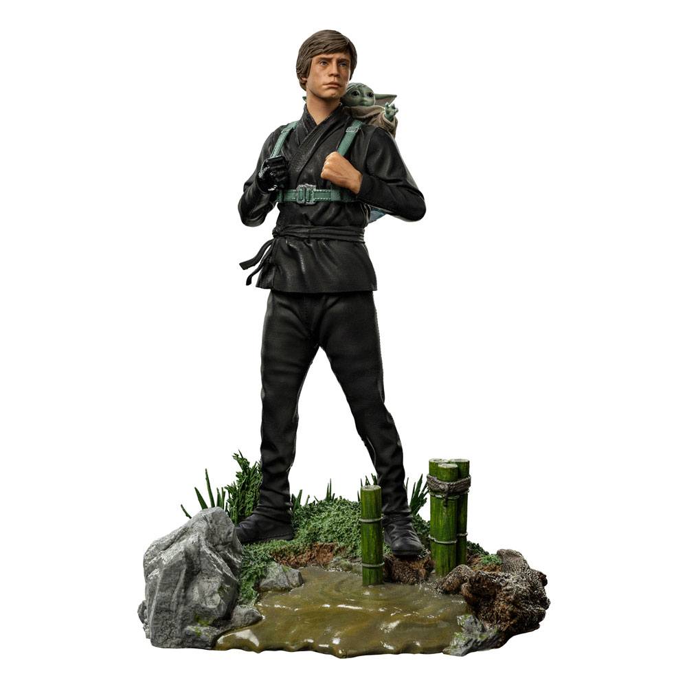 Iron Studios Star Wars Book of Boba Fett Art Scale Statue 1/10 Luke Skywalker & Grogu Training by LAB7 Malta, Europe