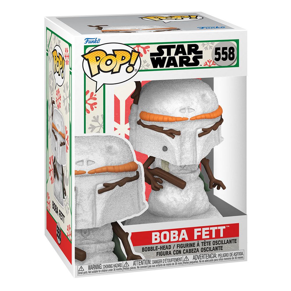 Funko Star Wars: Holiday - Boba Fett Snowman Pop! 558 by LAB7 Malta, Europe