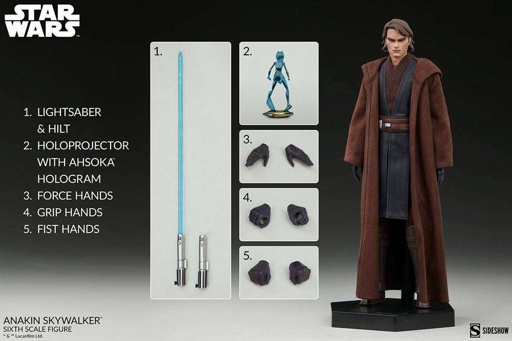 Sideshow Star Wars The Clone Wars Action Figure 1/6 Anakin Skywalker 31 cm by LAB7 Malta, Europe