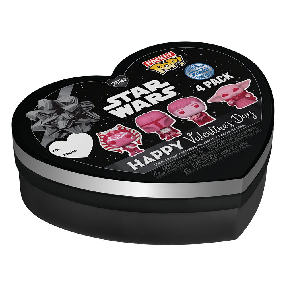 Funko Star Wars Valentines Pocket POP! Vinyl Figure 4 - Pack 4 cm by LAB7 Malta, Europe