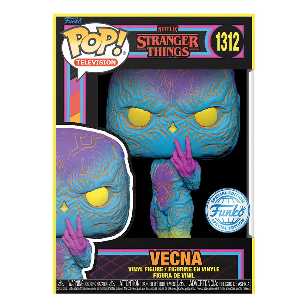 Funko Stranger Things POP! TV Vinyl Figures Vecna (BLKLT) 9 cm by LAB7 Malta, Europe