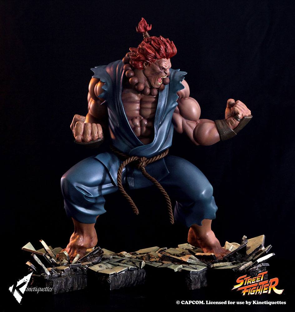 Kinetiquettes Street Fighter Diorama Akuma EX Alpha 45 cm by LAB7 Malta, Europe