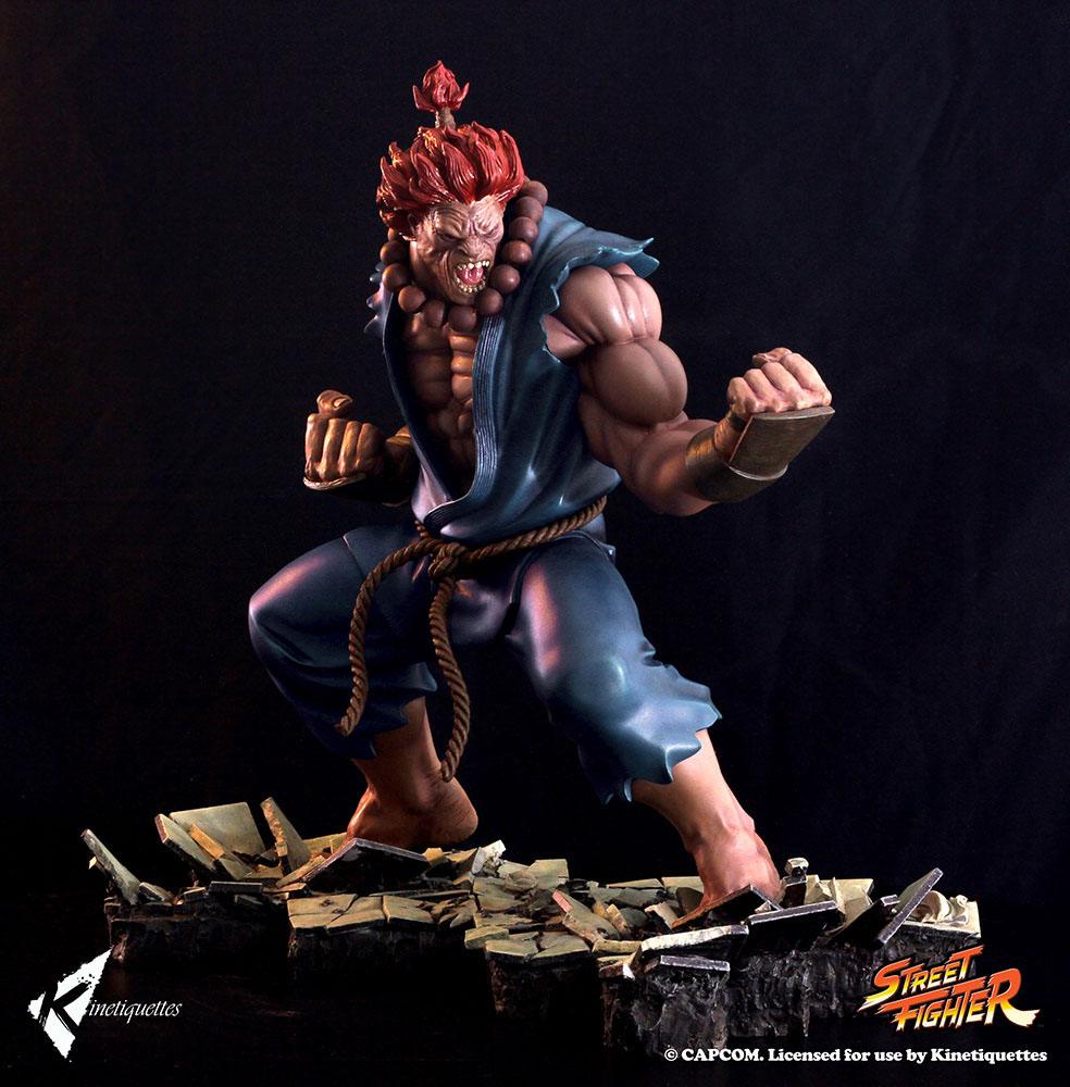 Kinetiquettes Street Fighter Diorama Akuma EX Alpha 45 cm by LAB7 Malta, Europe
