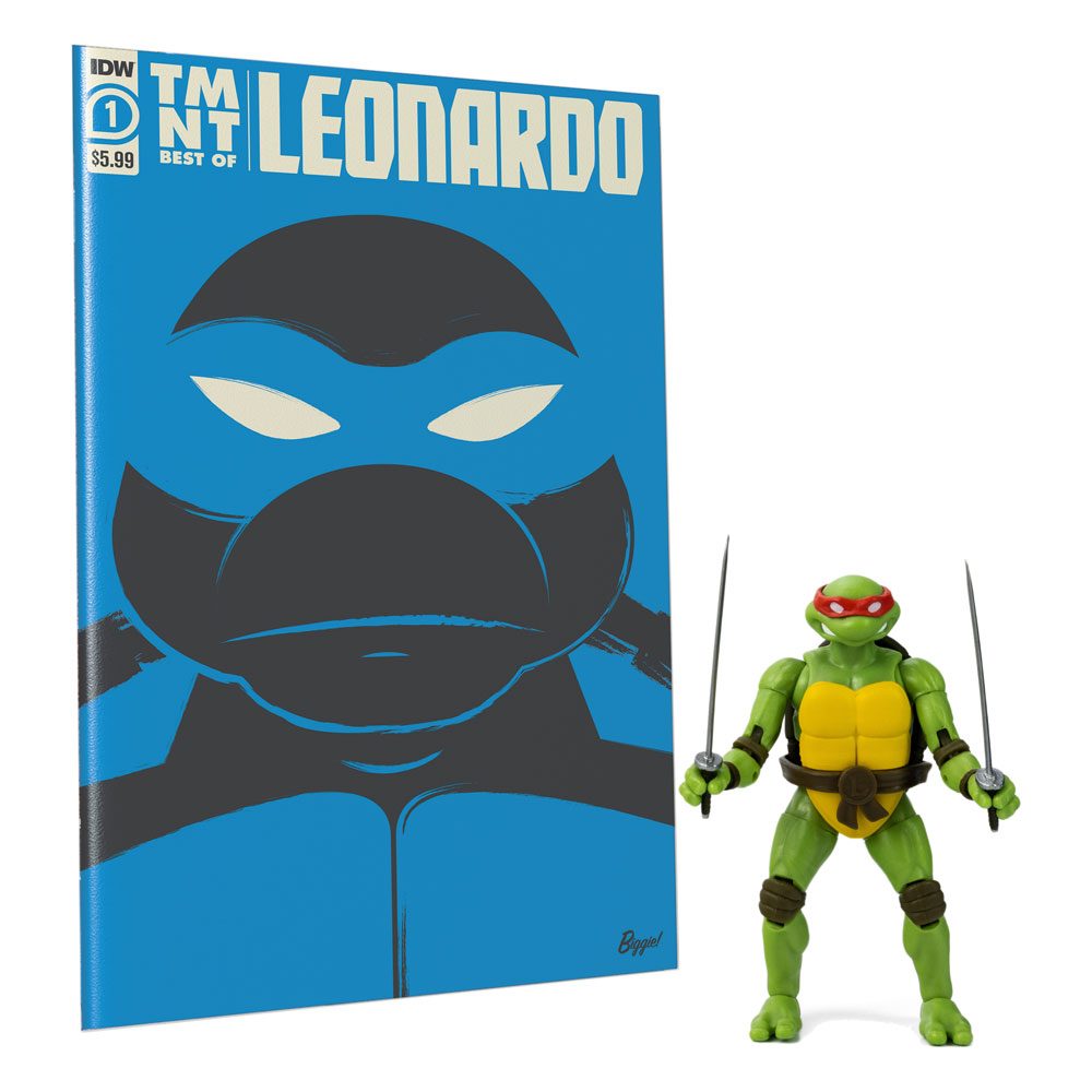 The Loyal Subjects Teenage Mutant Ninja Turtles BST AXN x IDW Action Figure & Comic Book Leonardo Exclusive 13 cm by LAB7 Malta, Europe