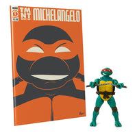 The Loyal Subjects Teenage Mutant Ninja Turtles BST AXN x IDW Action Figure & Comic Book Michelangelo Exclusive 13 cm by LAB7 Malta, Europe