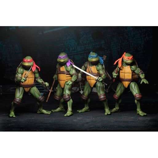 NECA Teenage Mutant Ninja Turtles Movie 1990 Leonardo Figure 18cm by LAB7 Malta, Europe