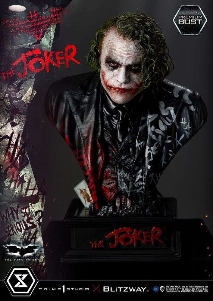 Prime 1 Studio The Dark Knight Premium Bust The Joker 26 cm by LAB7 Malta, Europe