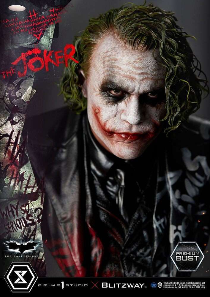 Prime 1 Studio The Dark Knight Premium Bust The Joker 26 cm by LAB7 Malta, Europe