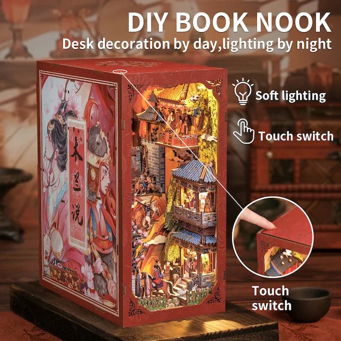 Cutebee The Legend Of Mulan Book Nook DIY Kit With LED Light by LAB7 Malta, Europe