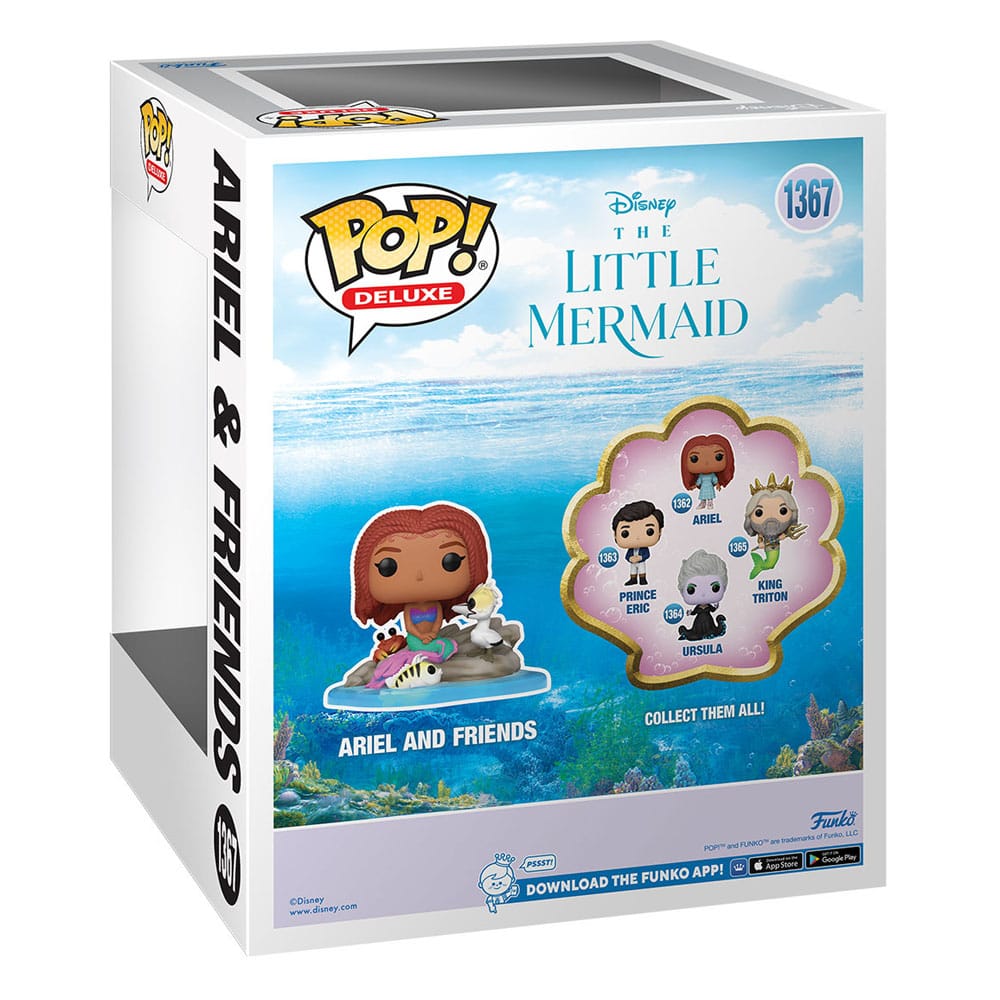 Funko The Little Mermaid POP! Deluxe Vinyl Figure Ariel & Friends 9 cm by LAB7 Malta, Europe