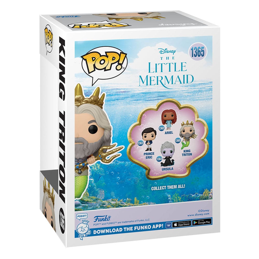 Funko The Little Mermaid POP! Disney Vinyl Figure King Triton 9 cm by LAB7 Malta, Europe